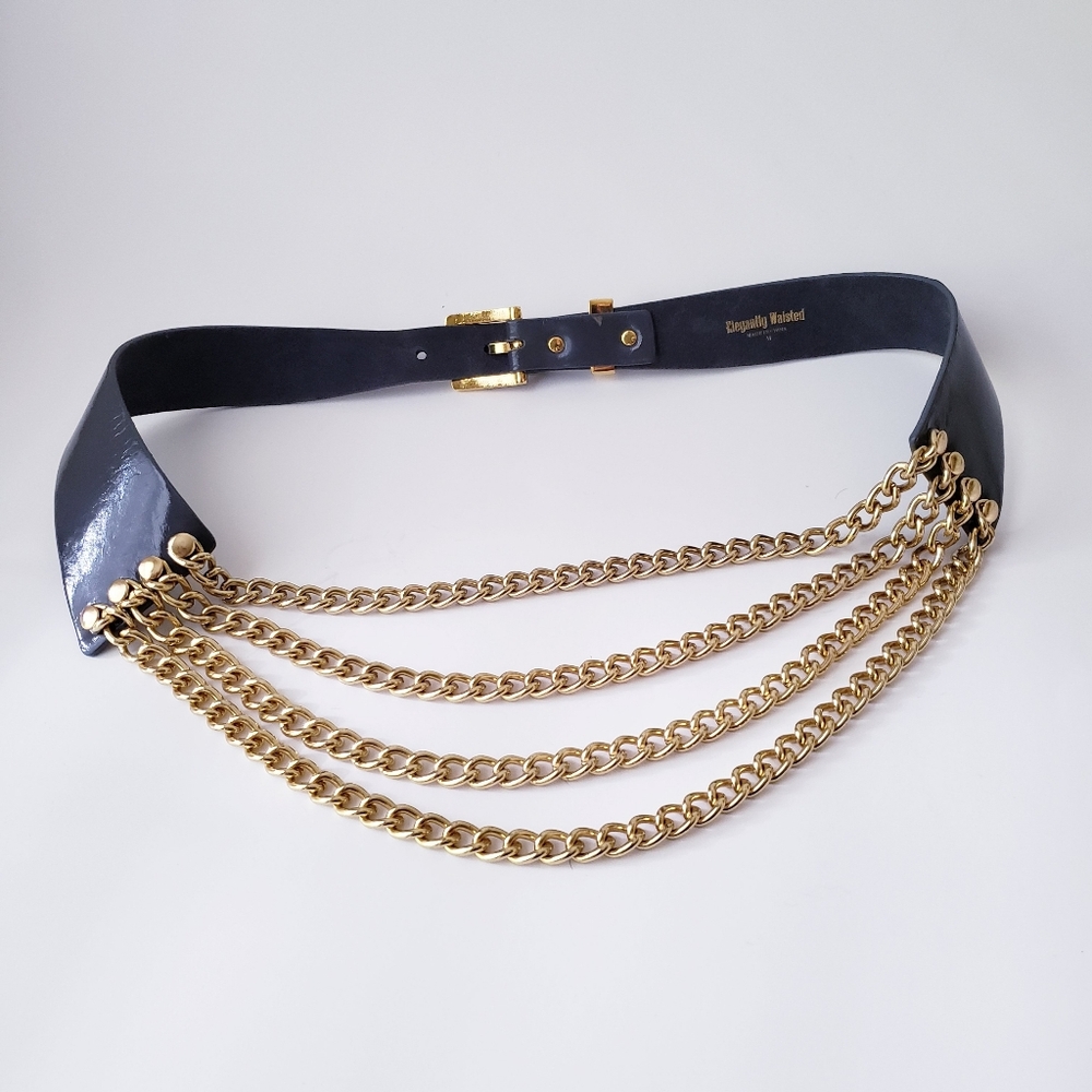 Vintage Elengantly Waisted Gray Chain Belt